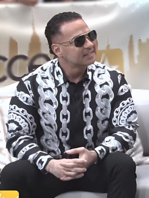 Access Daily 2025 Mike Sorrentino Silver Chain Print Shirt