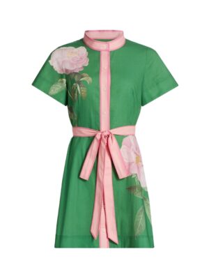 Kit Hoover Access Hollywood 2025 Green Floral Dress