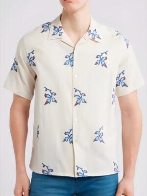 Access Hollywood 2025 Scott Evans Floral Camp Shirt