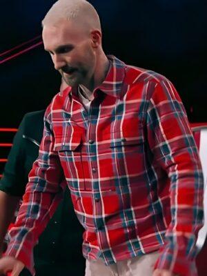 Adam Levine The Voice S27 Plaid Shirt