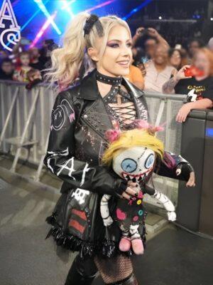 WWE SmackDown Alexa Bliss Black Leather Jacket
