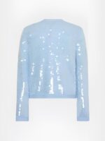 Access Daily 2025 Alison Triessl Light Blue Sequin Cardigan