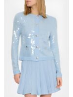 Access Daily 2025 Alison Triessl Light Blue Sequin Cardigan
