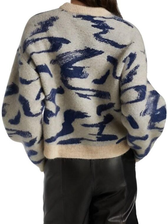 All American S7 Angel Parker Brushstroke Print Sweater