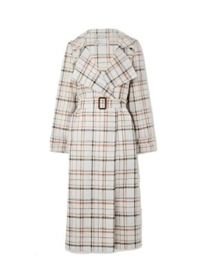 Cynthia Nixon And Just Like That S3 Checked Trench Coat