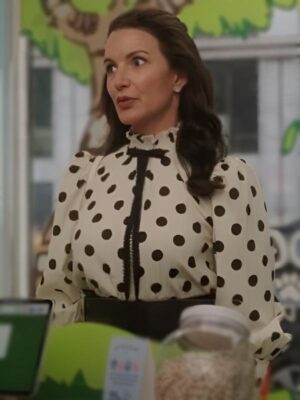 Kristin Davis Polka And Just Like That S3 Blouse