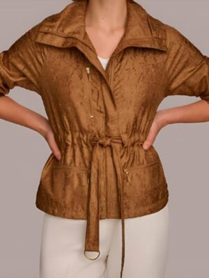 Patti LuPone And Just Like That S3 Belted Jacket