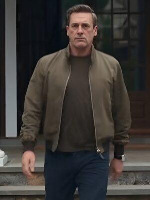 Your Friends and Neighbors Jon Hamm Brown Bomber Jacket