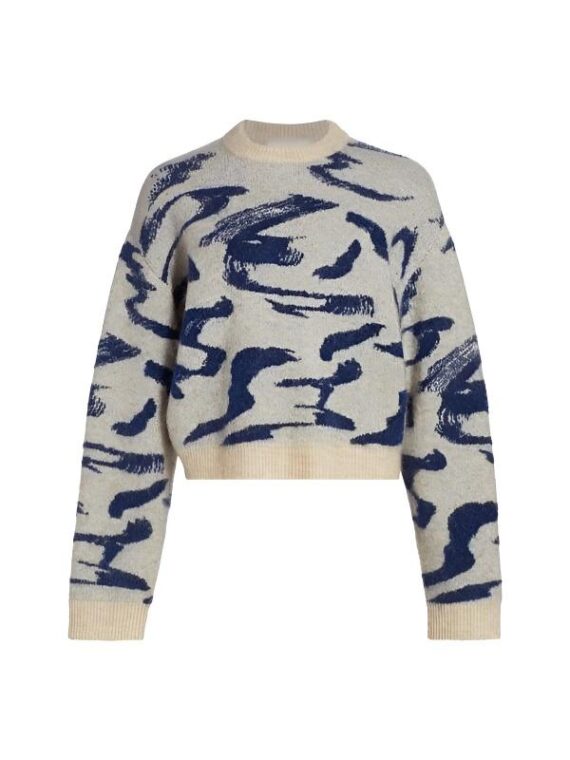 All American S7 Angel Parker Brushstroke Print Sweater