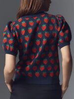9-1-1 S08 Askyler Bell Strawberry Print Sweater