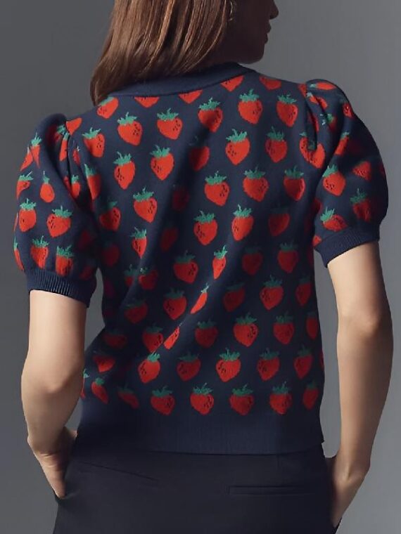 9-1-1 S08 Askyler Bell Strawberry Print Sweater
