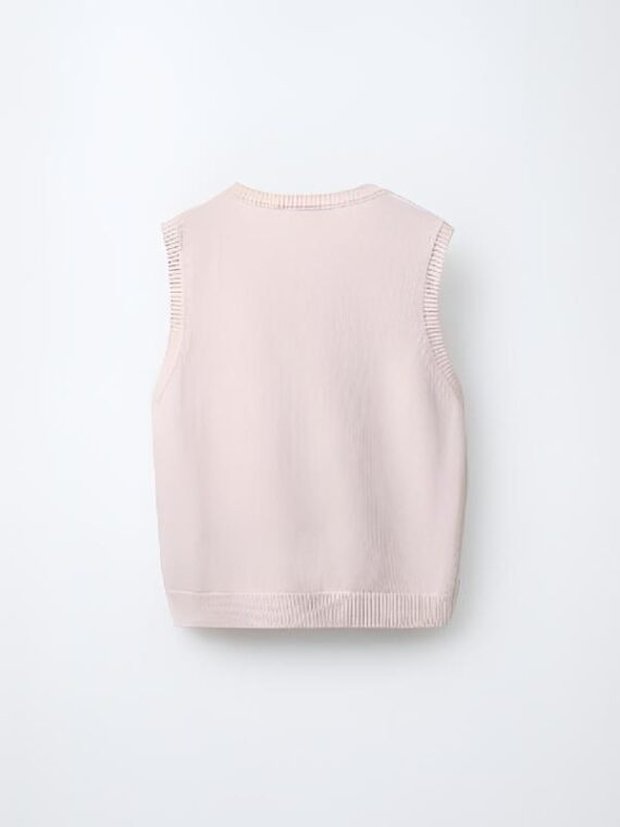 9-1-1 S8 Askyler Bell Beige Floral Knitted Vest