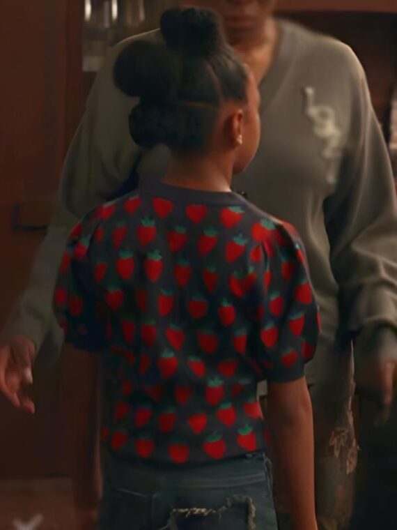 9-1-1 S08 Askyler Bell Strawberry Print Sweater