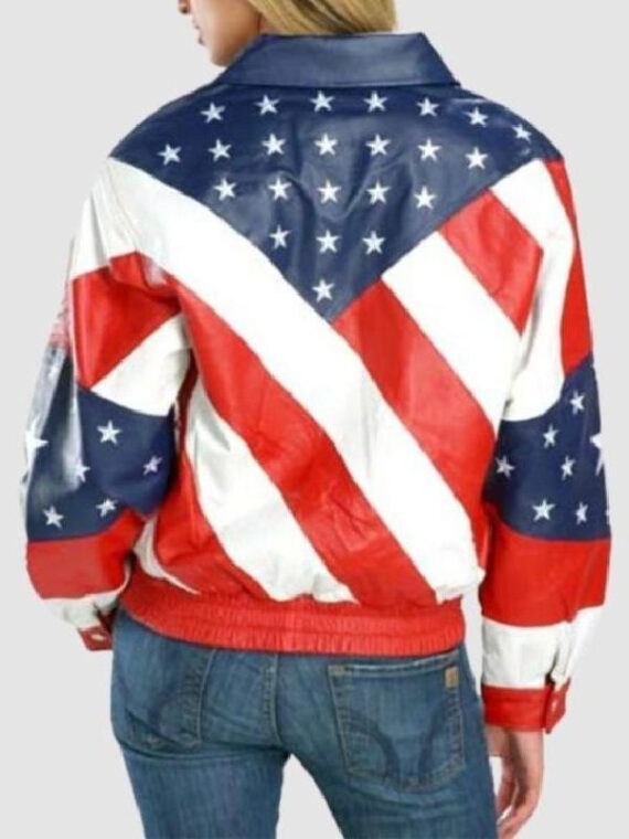 Beyonce Michael Hoban American Flag Jacket