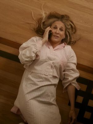 And Just Like That Sarah Jessica Parker Striped Pajama