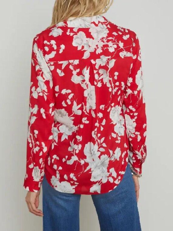 9-1-1 S8 Constance Marie Red Floral Blouse