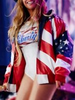 Beyonce Michael Hoban American Flag Jacket