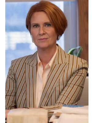 And Just Like That S3 Cynthia Nixon Striped Blazer