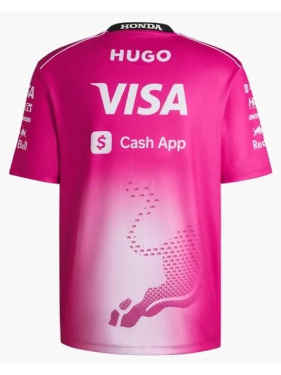 Visa Cash App RB 2025 Grand Prix Miami Pink T-Shirt