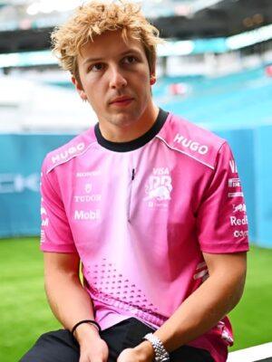 Visa Cash App RB 2025 Grand Prix Miami Pink T-Shirt