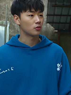 Weak Hero S2 Lee Min-Jae Blue Hoodie