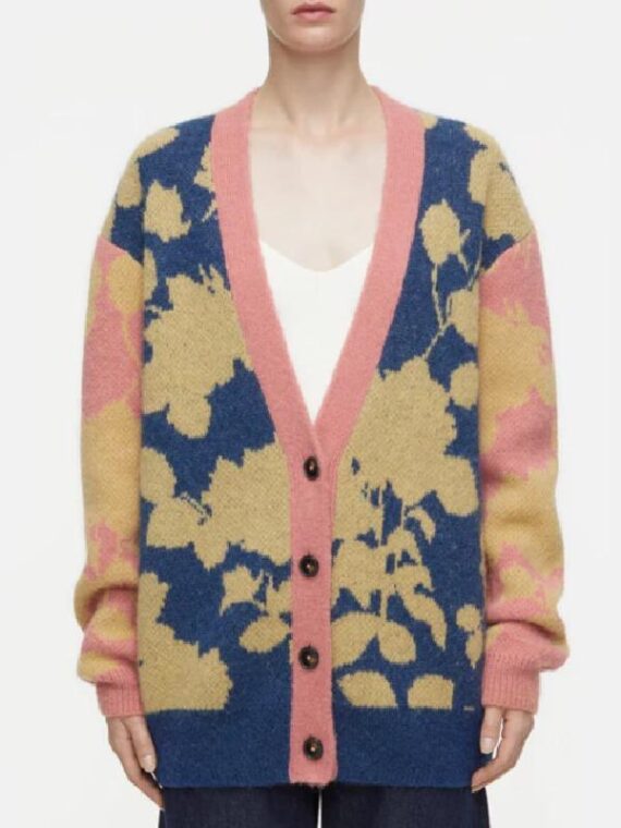 Happy Face S1 Tamera Tomakili Pink & Blue Floral Cardigan