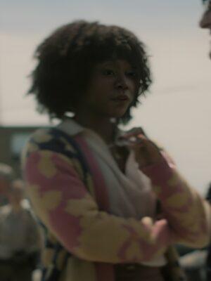 Happy Face S1 Tamera Tomakili Pink & Blue Floral Cardigan