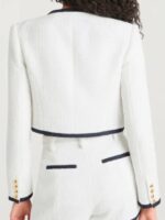 The View 2025 Joy Behar White Contrast Trim Jacket