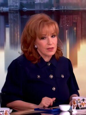 The View 2025 Joy Behar Flower Button Crop Jacket