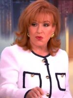 The View 2025 Joy Behar White Contrast Trim Jacket