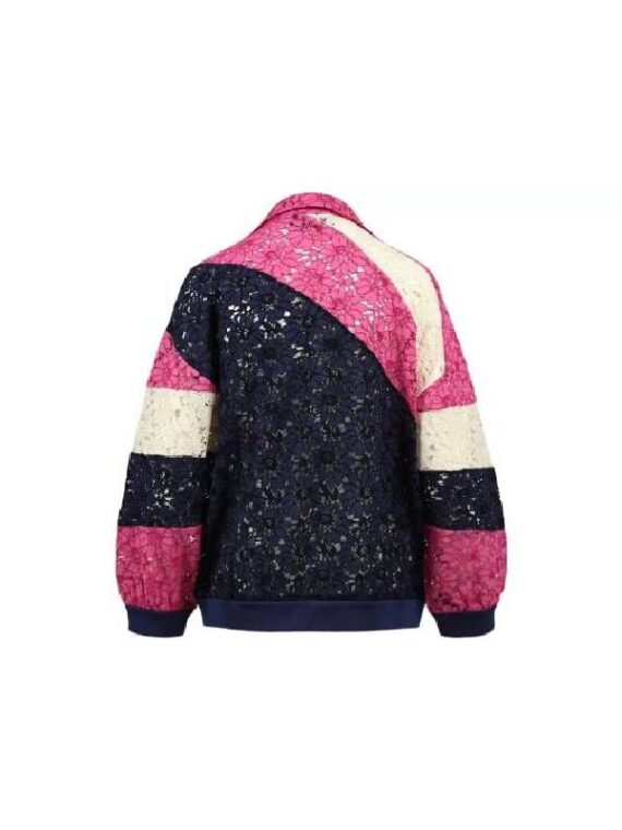 And Just Like That S3 Kristin Davis Lace Printed Bomber Jacket
