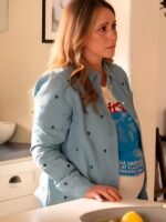 9-1-1 S8 Jennifer Love Hewitt Hearts Printed Denim Shirt