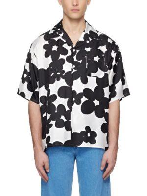 Rui Oliveira Nunes Manhã CM 2025 Black & White Floral Shirt