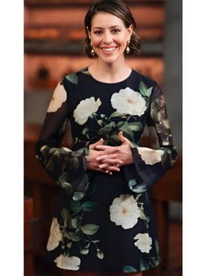 Masterchef AU S17 Sofia Klevin Black Floral Dress