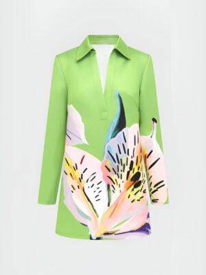 Sofia Klevin Masterchef AU S3 Sofia Klevin Green Floral Print DressMasterchef AU S3 Green Floral Print Dress