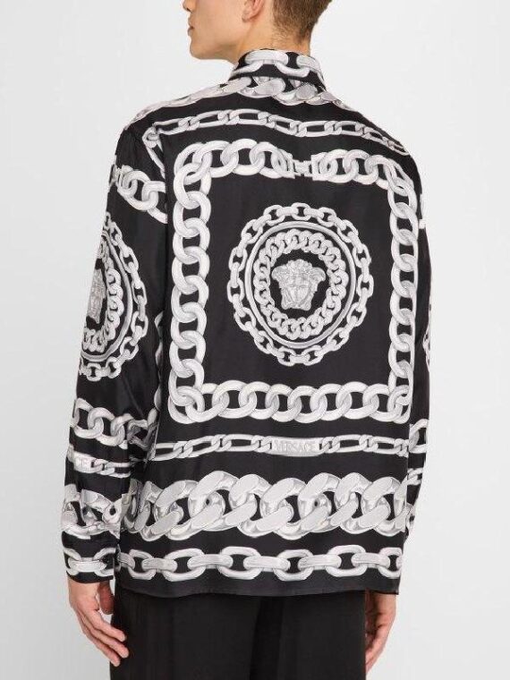 Access Daily 2025 Mike Sorrentino Silver Chain Print Shirt