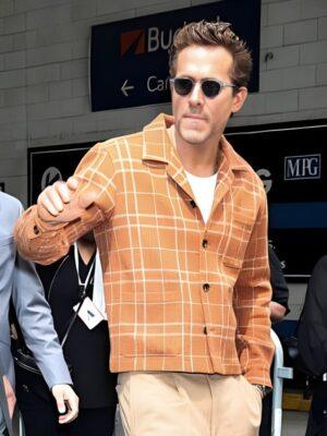 2025 TIME100 Summit Ryan Reynolds Plaid Jacket
