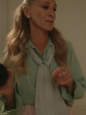 And Just Like That Sarah Jessica Parker Bow Blouse