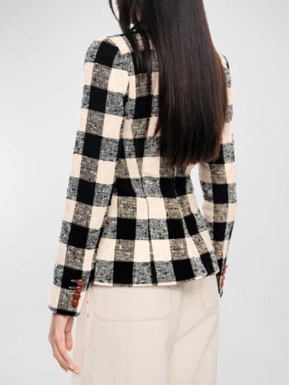 Will Trent S3 Sonja Sohn Black & Beige Plaid Blazer