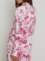 The View 2025 Sunny Hostin Pink Toile Print Blazer