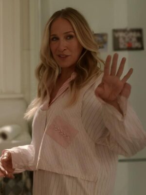 And Just Like That Sarah Jessica Parker Striped Pajama