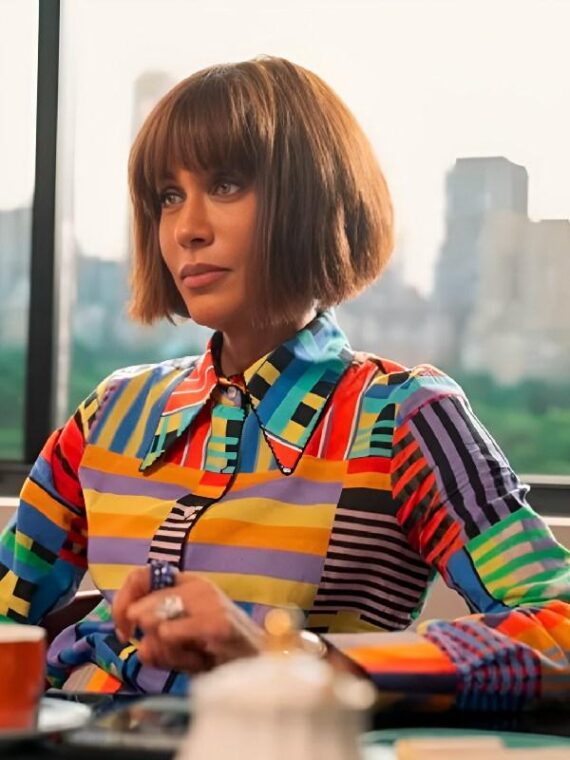 And Just Like That Lisa Todd Wexley Colorful Shirt