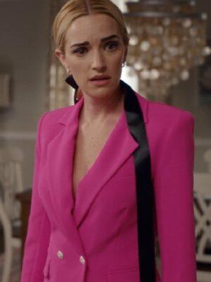Brianne Howey Pink Blazer