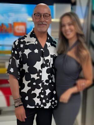 Manhã CM 2025 Rui Oliveira Nunes Black & White Floral Shirt