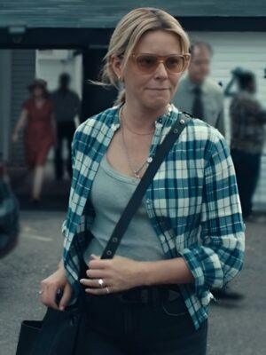 TV Series The Better Sister Elizabeth Banks Blue Plaid Shirt