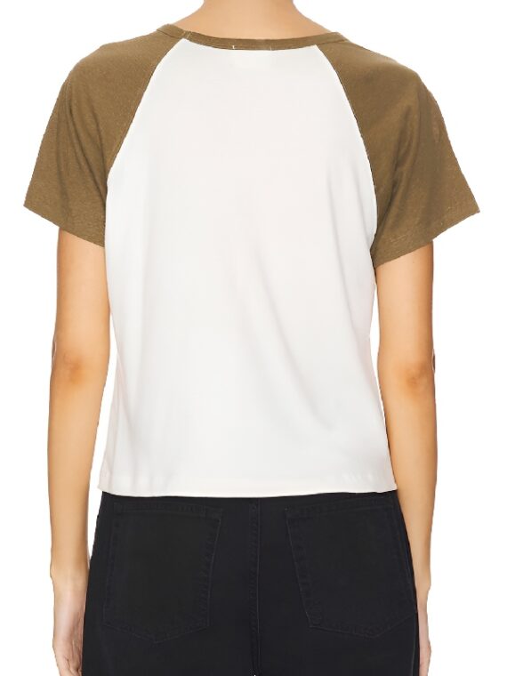 The Four Seasons Tina Fey Olive Green Raglan Sleeve T-Shirt