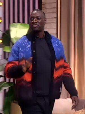 The View 2025 Omar Sy Blue Printed Cardigan