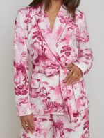 The View 2025 Sunny Hostin Pink Toile Print Blazer