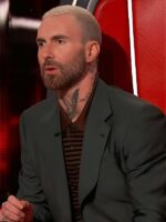 The Voice S27 Adam Levine Striped Polo Shirt
