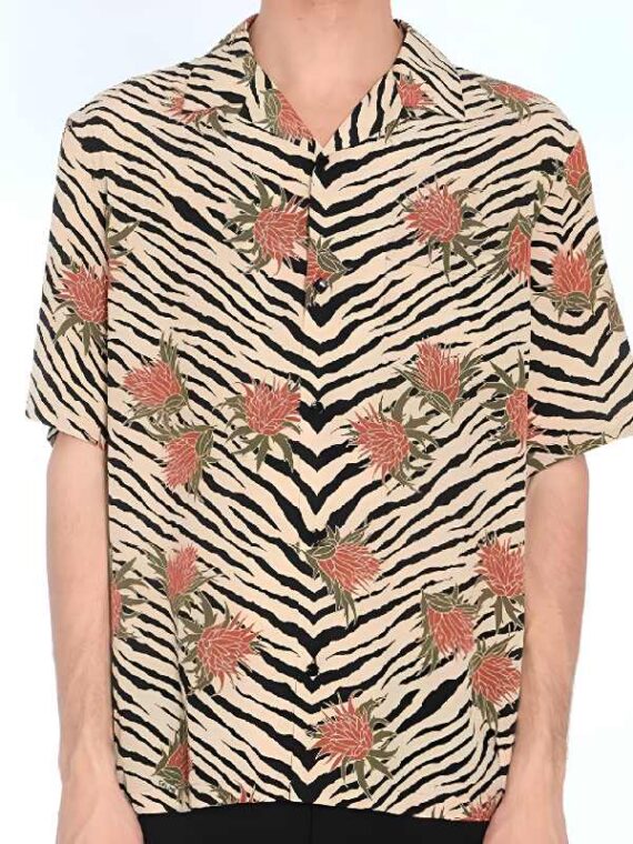 The Voice S27 Adam Levine Floral Zebra Shirt